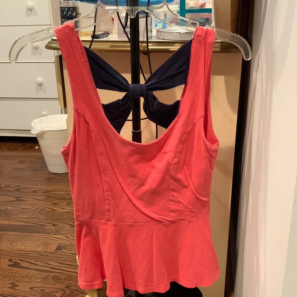 Pink peplum